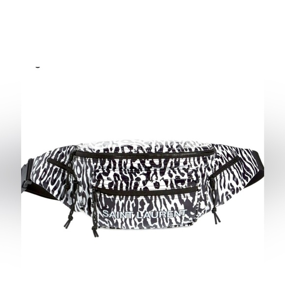 Saint Laurent Zebra Print Nylon Fanny Bag - Picture 2 of 13